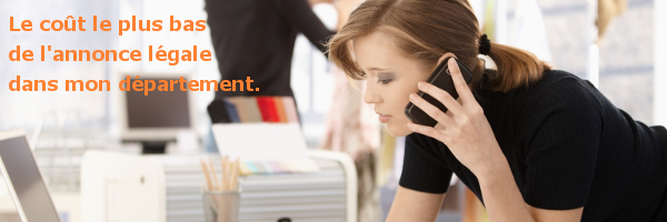 cout d une annonce legale